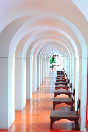 tunnel in templeのeditorial素材