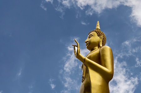 thailand buddha image with skyの写真素材