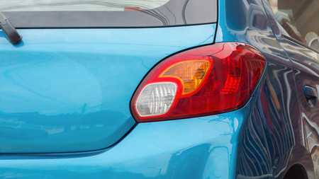 Car rear lightsの写真素材