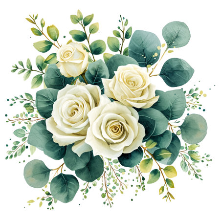 Watercolor flowers, pink, burgundy and indigo peonies. Floral summer clip art. Arrangement perfectly for printing design on invitations, cards, wall art and other. Isolated on white. Hand painted.の素材