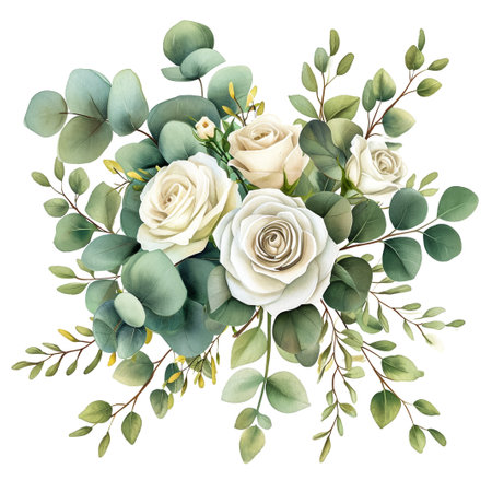 Watercolor flowers, pink, burgundy and indigo peonies. Floral summer clip art. Arrangement perfectly for printing design on invitations, cards, wall art and other. Isolated on white. Hand painted.の素材