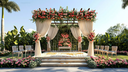 Beautiful decoration wedding ceremonyの素材
