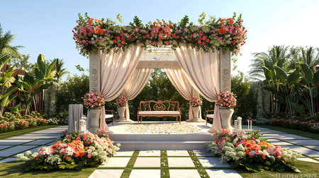 Beautiful decoration wedding ceremonyの素材