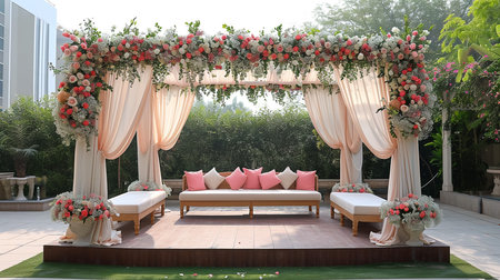 Beautiful decoration wedding ceremonyの素材