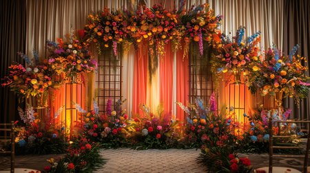 Stage for Malay wedding in Malaysiaの素材