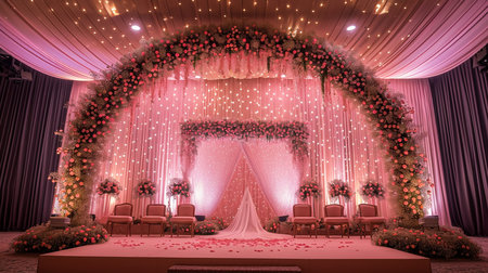 Stage for Malay wedding in Malaysiaの素材