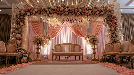 Stage for Malay wedding in Malaysiaの素材