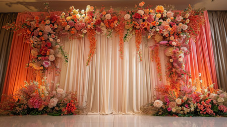 Stage for Malay wedding in Malaysiaの素材