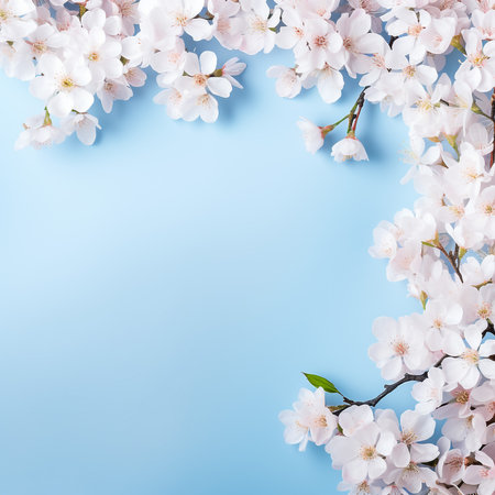 Cherry blossom, close up with soft pink bokeh background.の素材