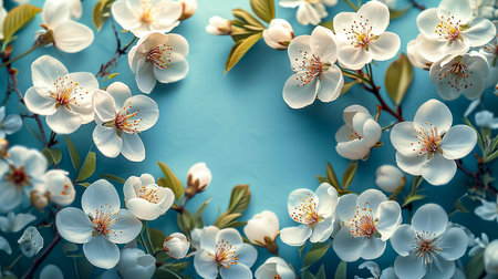Cherry blossom, close up with soft pink bokeh background.の素材