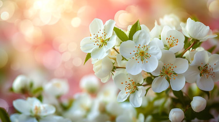 cherry blossom flower detail spring backgroundの素材