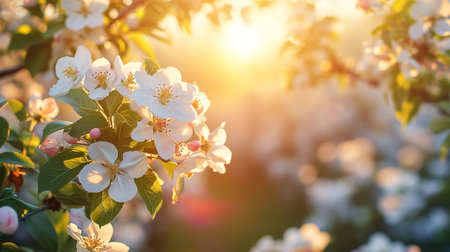 cherry blossom flower detail spring backgroundの素材