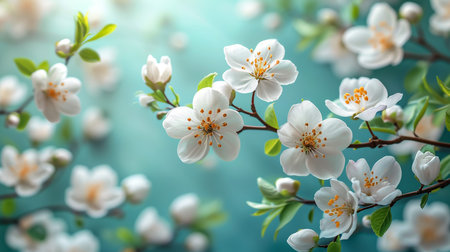 Spring cherry blossoms Sakuraの素材