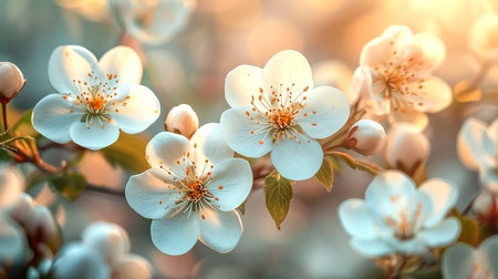 Spring cherry blossoms Sakuraの素材