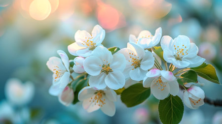 Soft focus Cherry Blossom or Sakura flower on nature background.Sakura is a plant familiar to Japanese culture.の素材