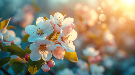 A close up photo of cherry blossom (sakura)の素材