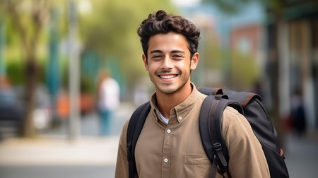 Young happy business woman sitting at work desk with laptop. Smiling school professional online teacher coach advertising virtual distance students classes teaching remote education webinars. Portraitの素材