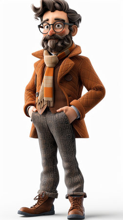 Handsome businessman full length portraitの素材