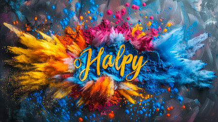 Happy holi vector elements for card design , Happy holi designの素材