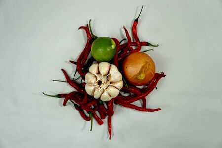 vegetables for chili cooking ingredientsの写真素材