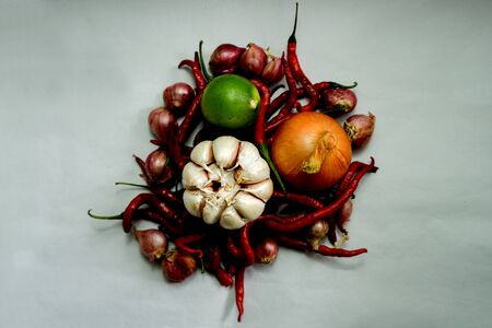 vegetables for chili cooking ingredientsの写真素材