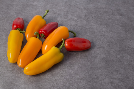 Three colors bell pepperの写真素材