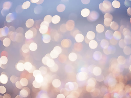 Christmas bokeh light abstract background. Defocused lights background.の素材