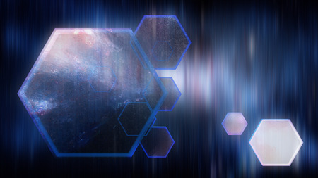 Abstract background, Hexagon digital looksの写真素材