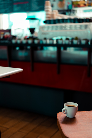 lazy day and black coffee in classic cafeの写真素材