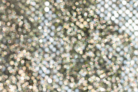 Silver bokeh background の写真素材