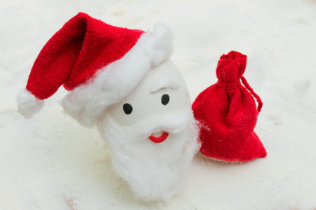 Happy egg at Christmas.の写真素材