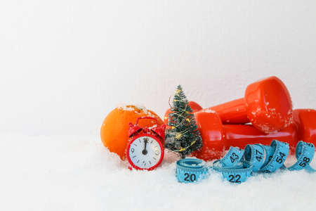 Concept to succeed in sport in new year 2022 on a white background.の写真素材