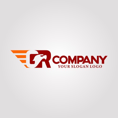 logo letter G and Rのイラスト素材