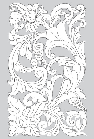 Decorative motif of Surakartaのイラスト素材