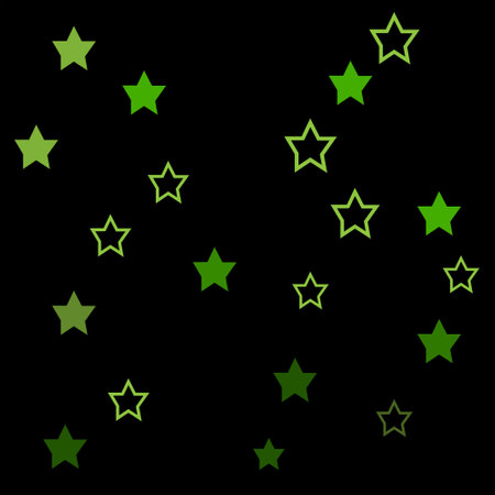 green star vector pattern. abstract illustration with star patternのイラスト素材