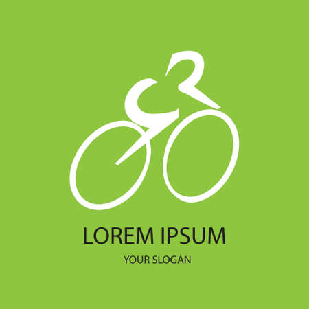 beauty Bicycle brand with a go green conceptのイラスト素材