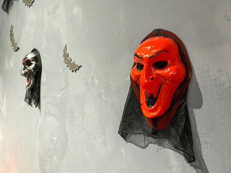 Scary satan mask for Halloween cosplay holiday