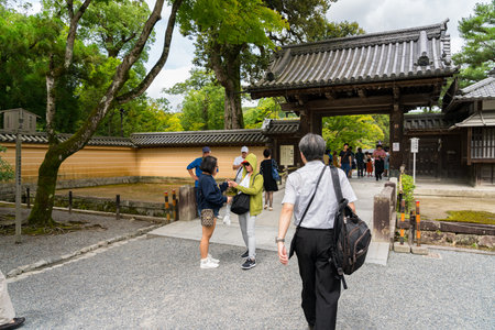 Kyoto, Japan - 3 July 2018: living quarters at Kuri Hall, Kinkakuji Templeのeditorial素材