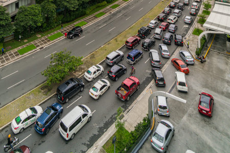5 August 2018 - Traffic on highway in Bonifacio Global City, Taguig, Metro Manila
