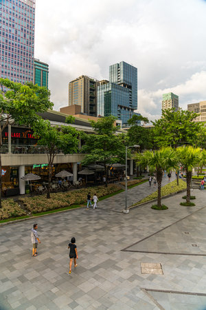 5 August 2018 - High Steet, Bonifacio Global City, Taguig, Metro Manilaのeditorial素材
