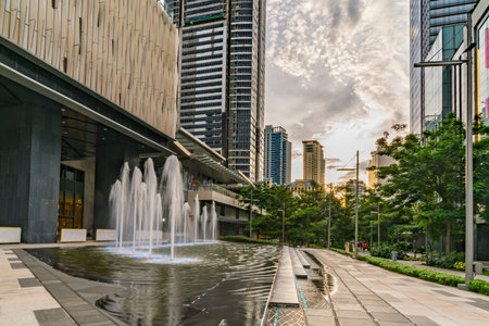 5 August 2018 - BGC, Manila: Financial district in Taguig, Metro Manila, Philippines
