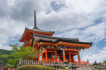 Kyoto, Japan - 3 July 2018: Kiyomizu dera temple, famous sightseeing landmark in Kyoto Japanのeditorial素材