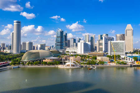 SINGAPORE - January 31, 2020: Esplanade Theatres on the Bay, Singaporeのeditorial素材
