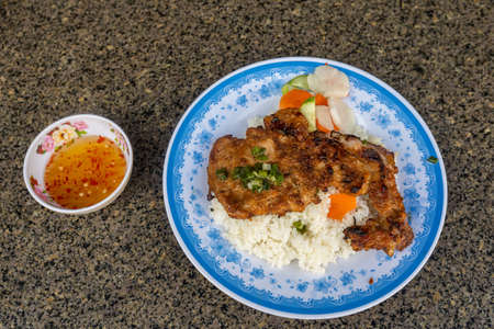 Com Tam - delicious and famous Vietnamese cuisineの写真素材