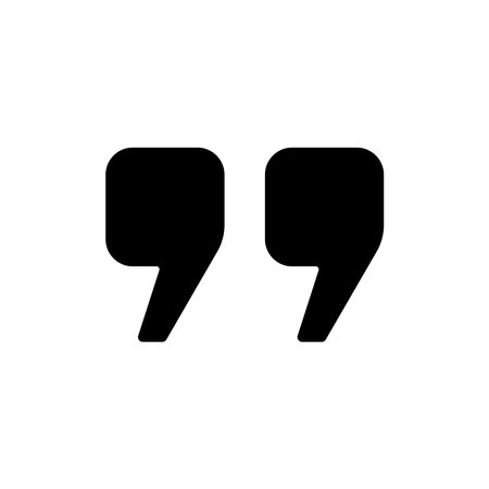 Quote icon. Quote sign. Text symbol. Quotation mark.のイラスト素材