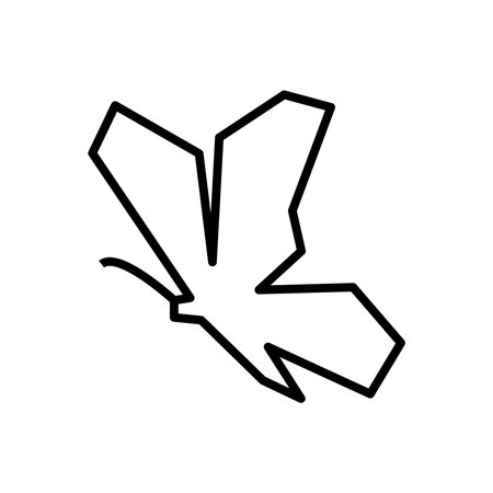 Butterfly line icon, concept sign, outline vector illustration, linear symbol.のイラスト素材
