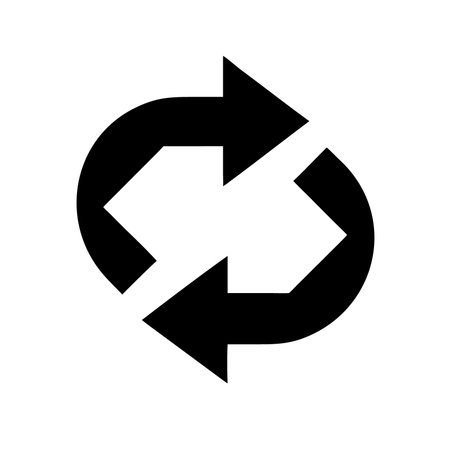 Recycle icon. Recycling symbol. Flat design style.のイラスト素材