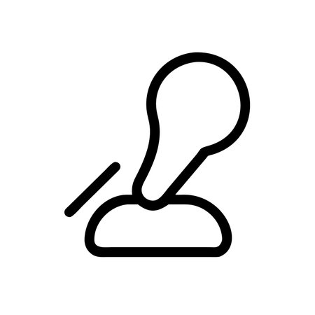 Ear icon vector. A thin line sign. Isolated contour symbol illustrationのイラスト素材