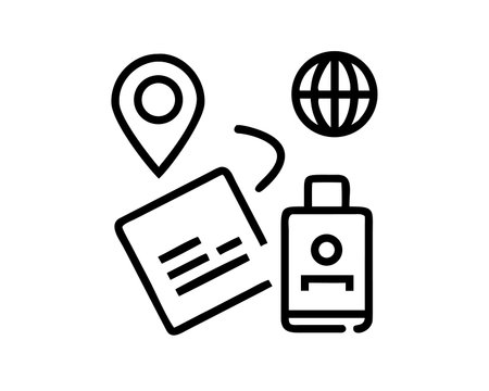 Contactless payment line icon, concept illustration, outline symbol, vector sign, linear symbol.のイラスト素材