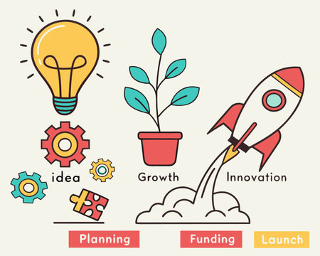 Vector illustration of a man and woman shaking hands with each other.のイラスト素材